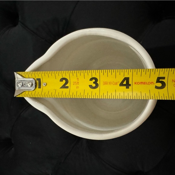 VTG Duck Geese Pitcher Ceramic MCM 80s Kitchen Blue Flower Bow Country Farmhouse - Picture 8 of 9